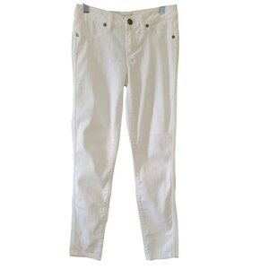 Paige Verdugo Ultra Skinny Jeans Womens Size 25 White Cotton Blend Stretch Denim